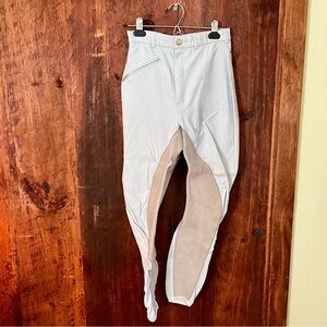 Light blue Kentucky full leather seat Riding Breeches